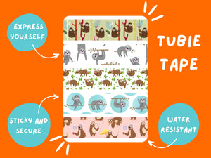 Tubie Tape SLOTH TUBIE TAPE  multi  Tubie Life  ng tube tape